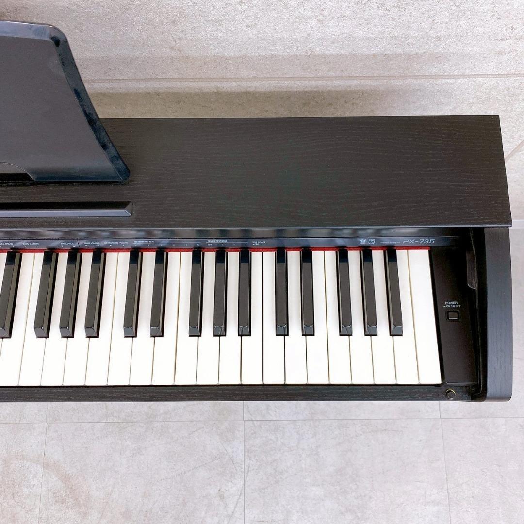 CASIO　Privia PX-735BK 電子ピアノ 2012年製（椅子付き）