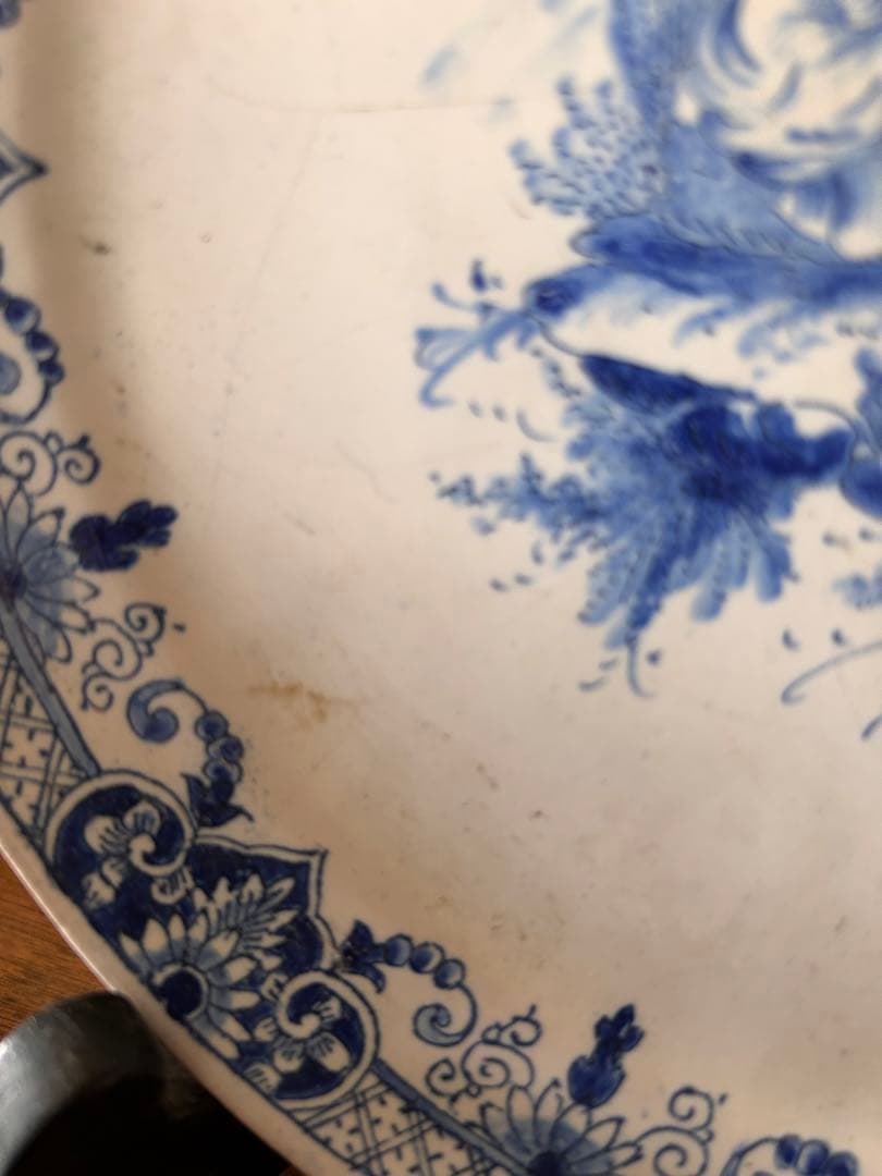 アンティークデルフト 大皿