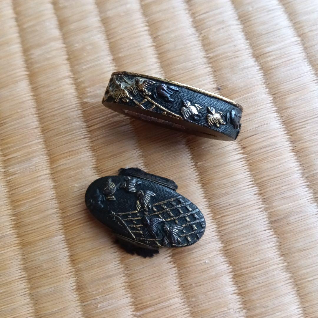 武具　刀装具　古い柄の縁頭