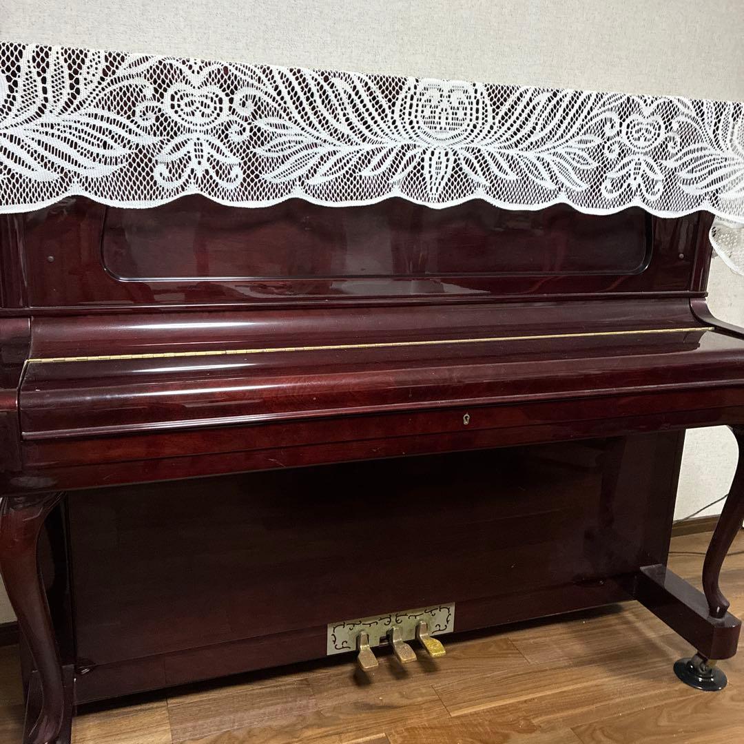 〔中古〕EＭPERORアップライトピアノ ダークウッド