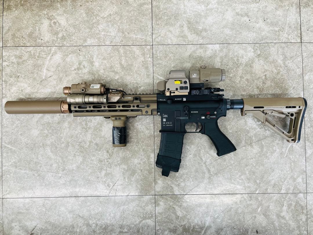 HK416D システマ　PTW 電動ガン　MAX2 トレポン　GEISSELE