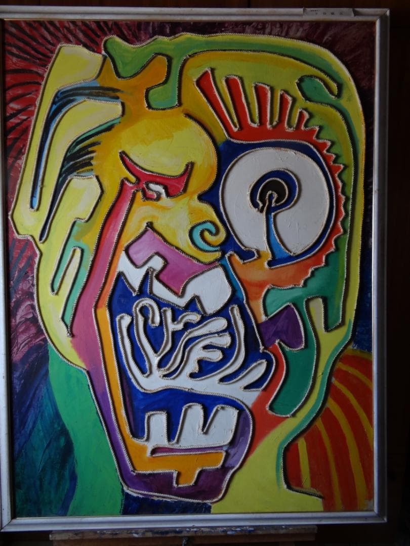 60号油彩【Explosion of the frustration溜飲嘔吐】