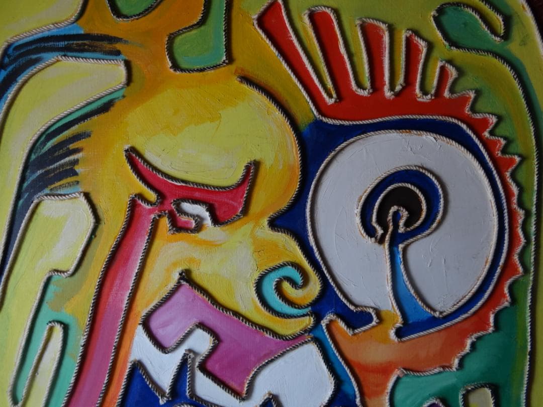 60号油彩【Explosion of the frustration溜飲嘔吐】