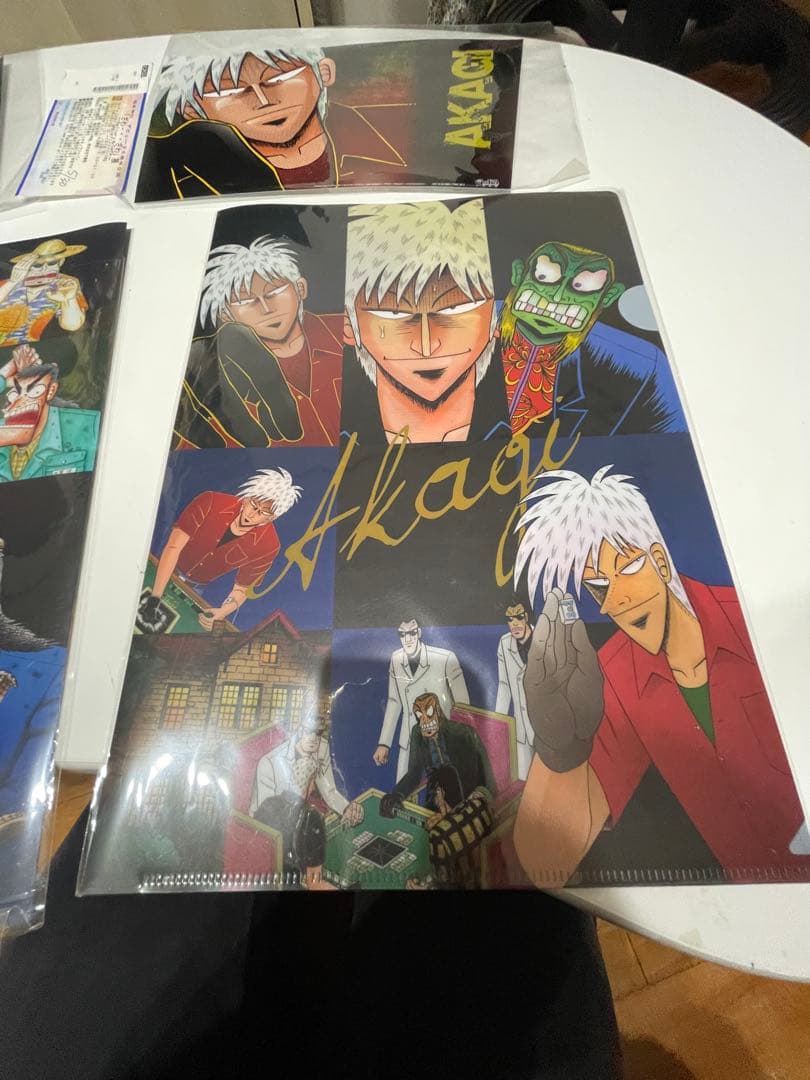 アカギ&黒沢セット　赤木しげる　2015年開催　ざわざわ展　チケット半券付