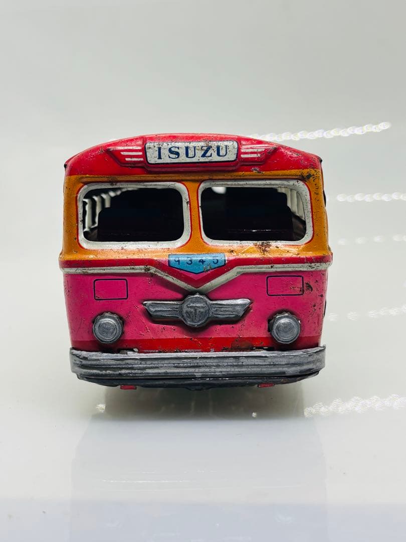 モ*ガ様 アサヒ玩具ATC当時物ブリキ☆いすゞ観光バス1950年代大型24㎝昭和