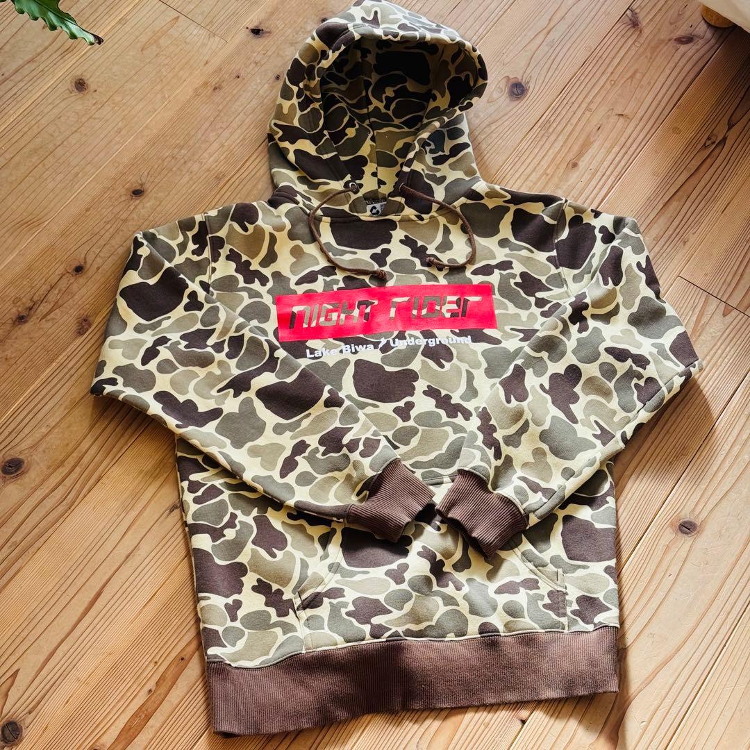 【希少】Bass Fishing Underground パーカー カモフラ