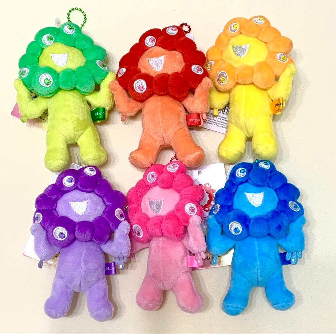 ミャクミャク 推しカラー ボールチェーンマスコット　6体セット　コンプリート