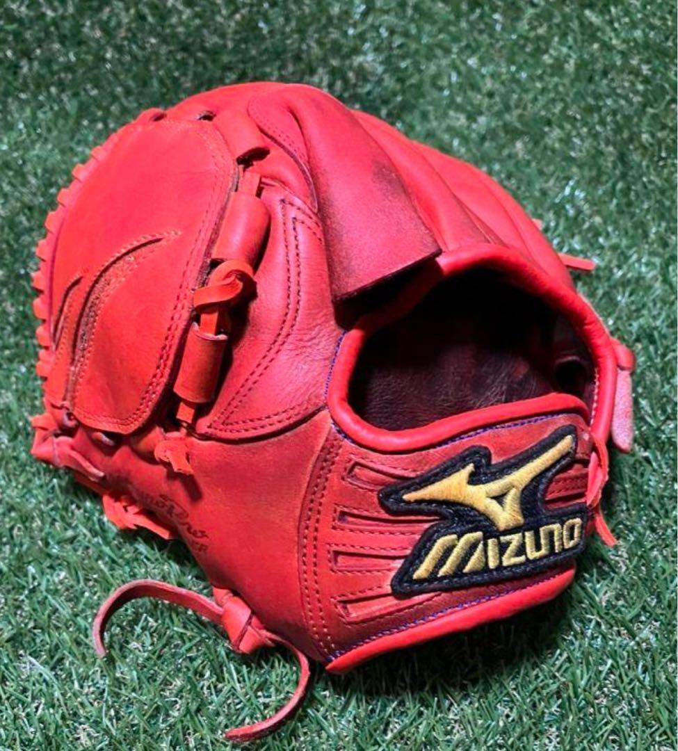 Mizuno プロモデル 硬式グローブ レッド
