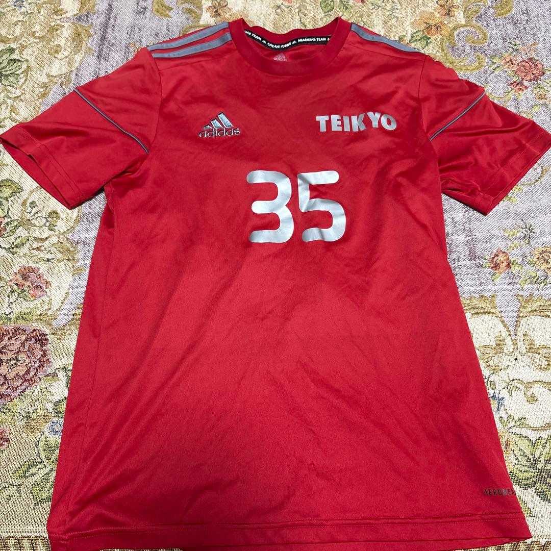 帝京第三アディダス 赤 シャツ 22 35 54