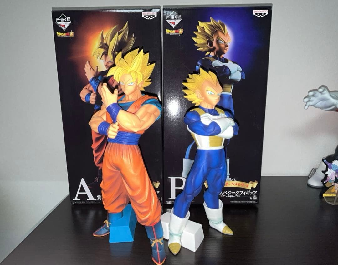 ドラゴンボール 1番くじ メモリーズ Ａ賞 孫悟空、Ｂ賞 ベジータ