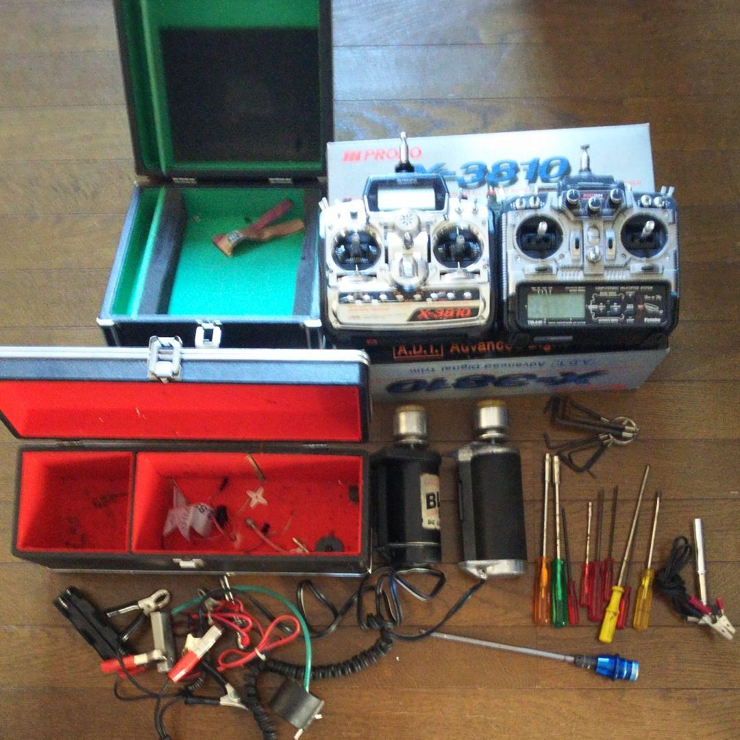 ラジコンヘリ(エンジン)とラジコングライダー(電動)一式