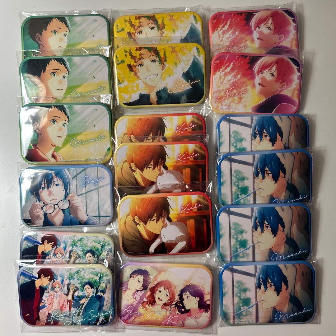 ツルネ　スクエア缶バッジ　まとめ売り