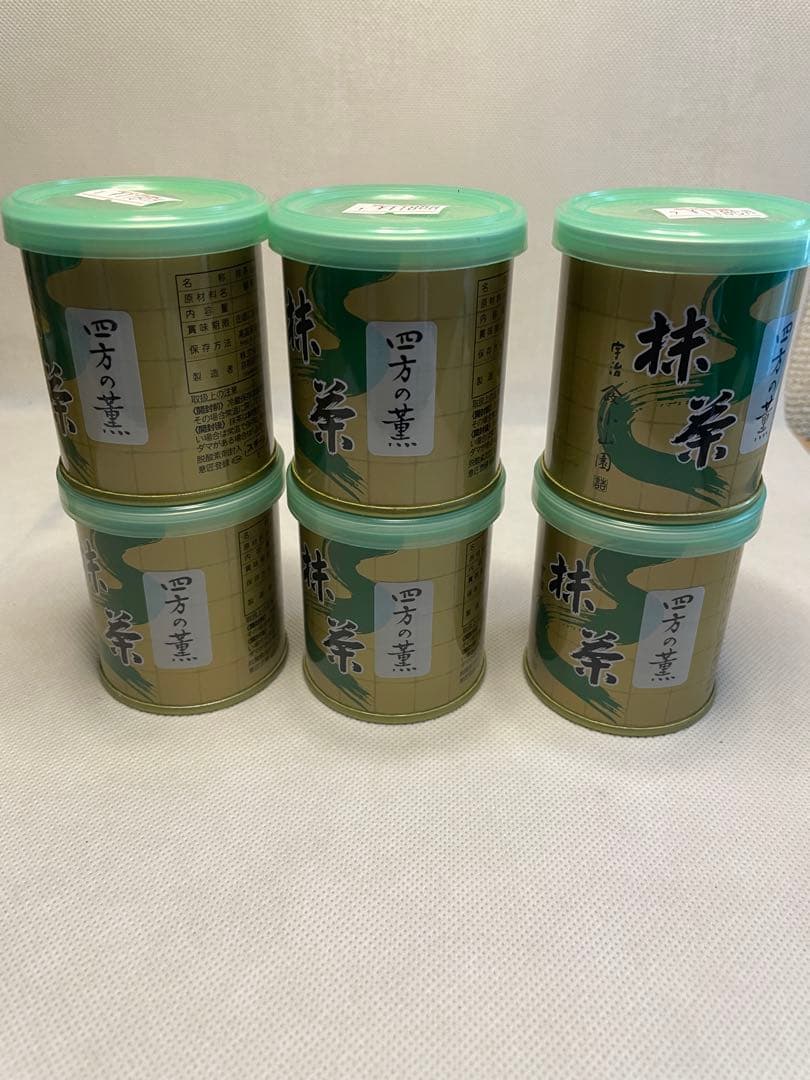 山政小山園　お抹茶　四方の薫　6缶セット
