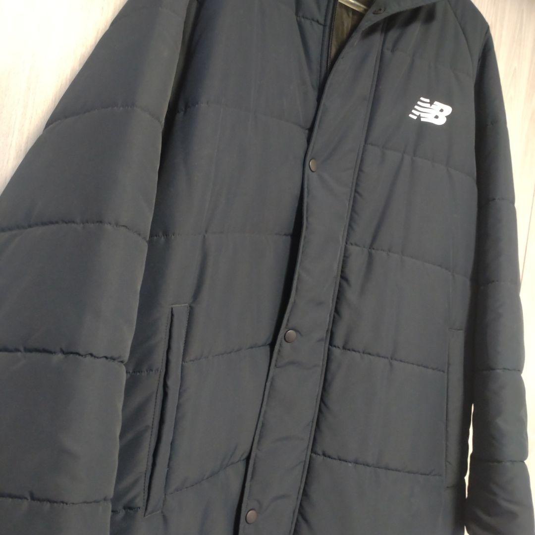 【美品】new balance☆ベンチコート☆Ｌサイズ 紺 防寒