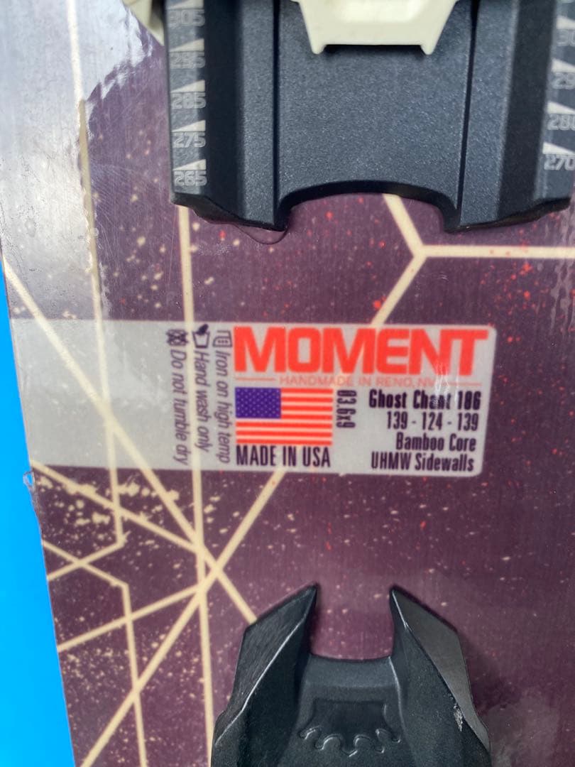 T*0様 MOMENT GHOSTCHANT 186cm ビンディング付き