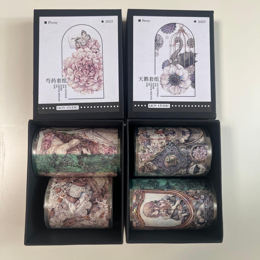 LION STUDIO　PETテープ　4本セット　海外マステ