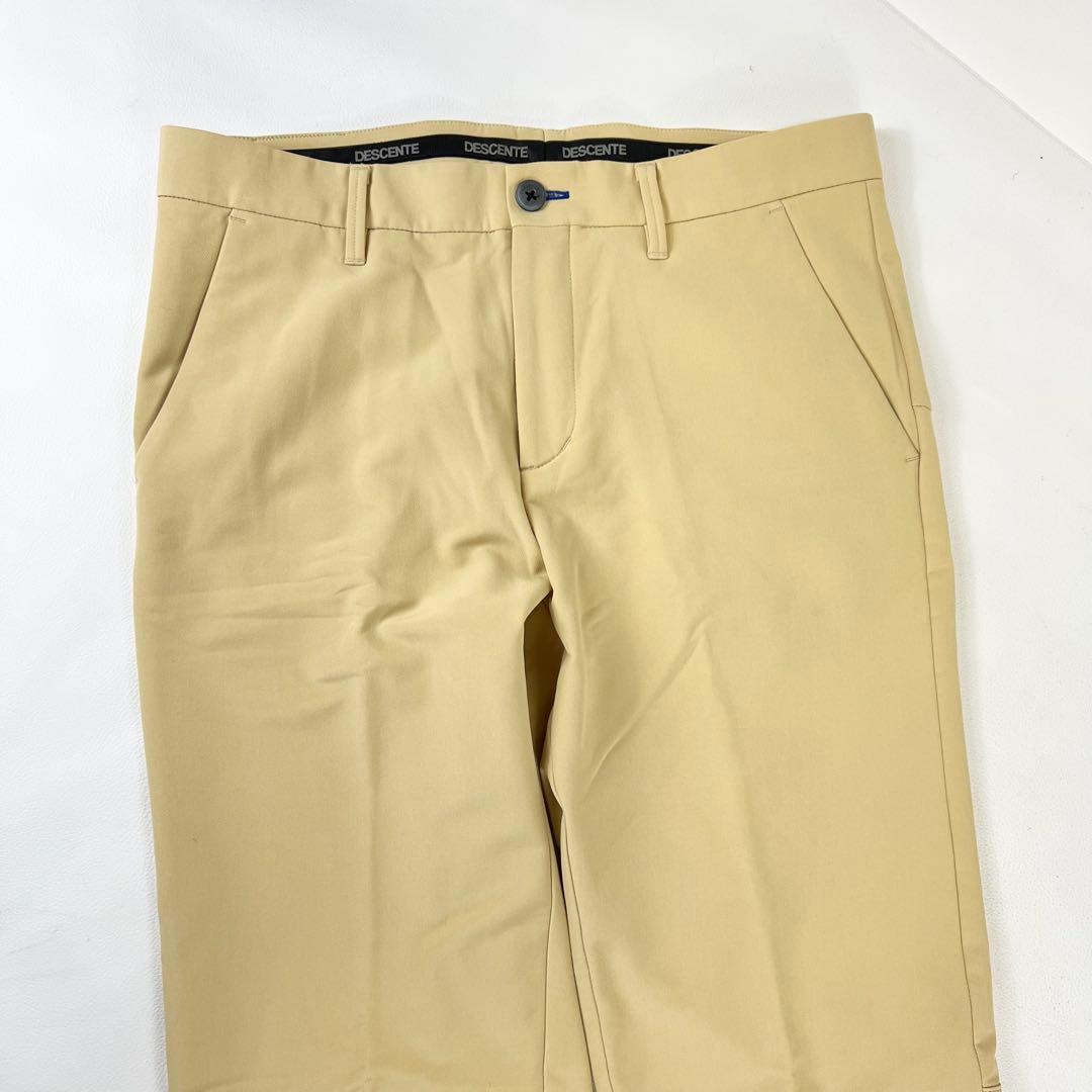 【美品】デサントゴルフ パンツ メンズウェア XL 裏起毛 ストレッチ ベージュ
