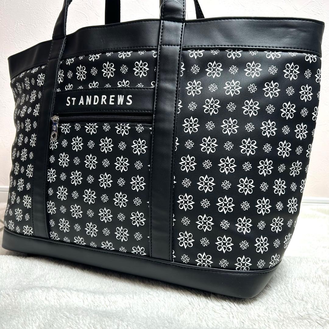 ST.ANDREWS ゴルフ　トート　カートバッグ　総柄　大容量