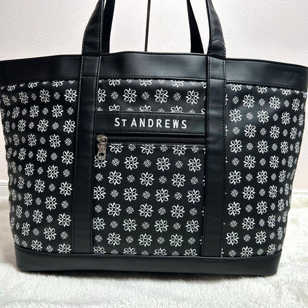 ST.ANDREWS ゴルフ　トート　カートバッグ　総柄　大容量