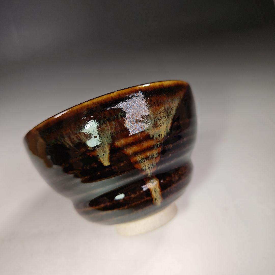 イ642 茶碗『淡海ぜぜ　陽炎園造』『胴〆　茶碗　共箱』抹茶碗　茶道具