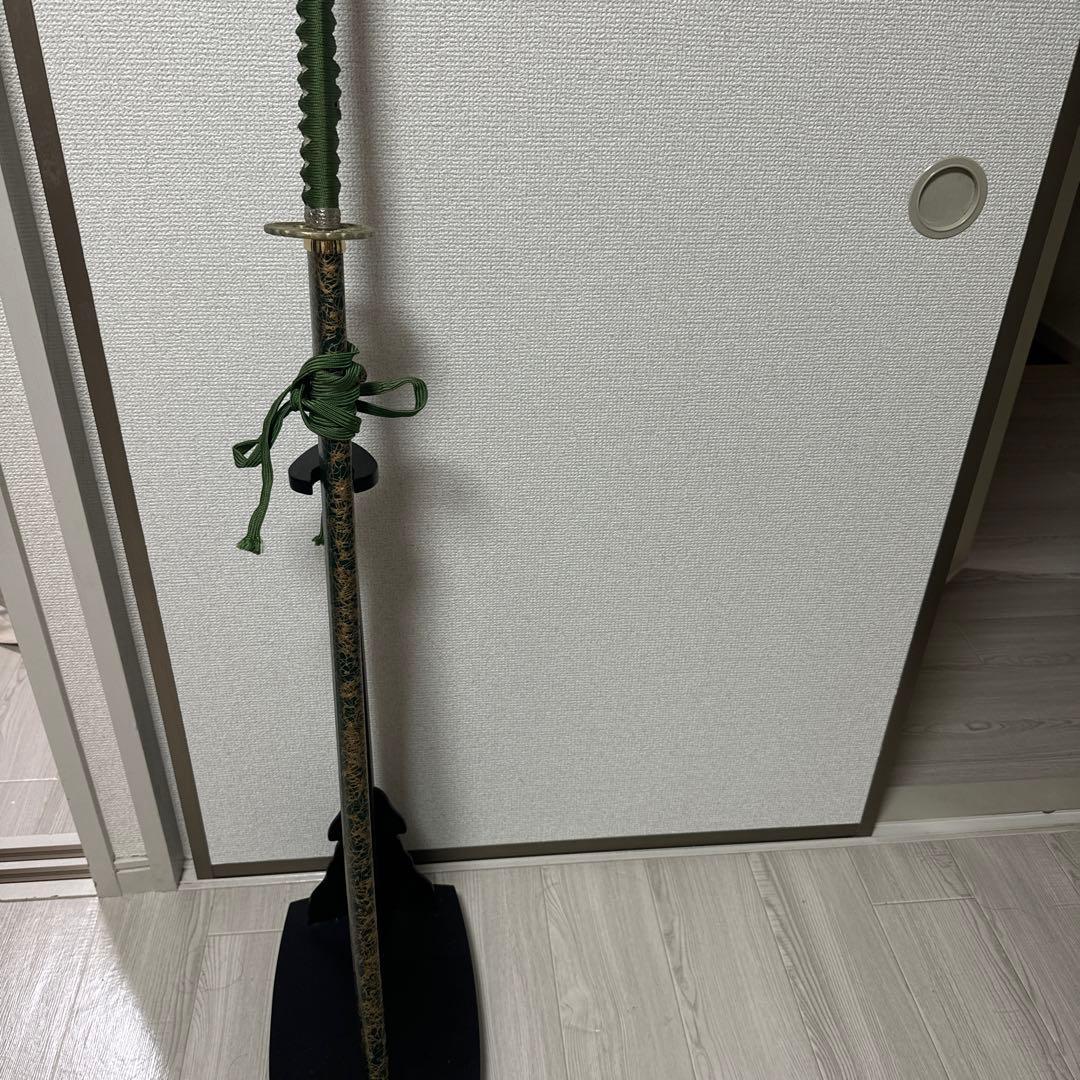 模造刀 長刀 金属製　鍔　武具コレクション　一点もの　武士　侍　コスプレ 小道具
