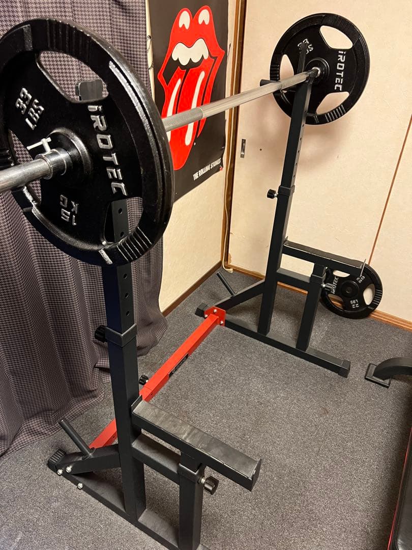 【直接引き取り】トレーニングベンチ ウェイトセット100kg ベンチプレスセット