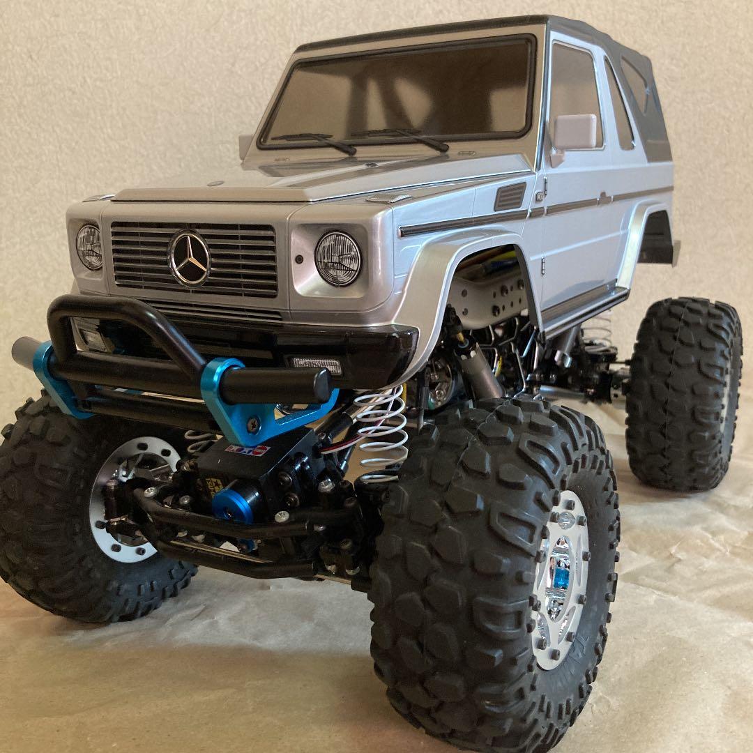 【完成品】タミヤ電動RC CR-01シャーシ　ベンツG320ボディセット