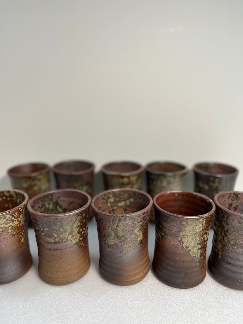 陶器製ビアグラス10個セット