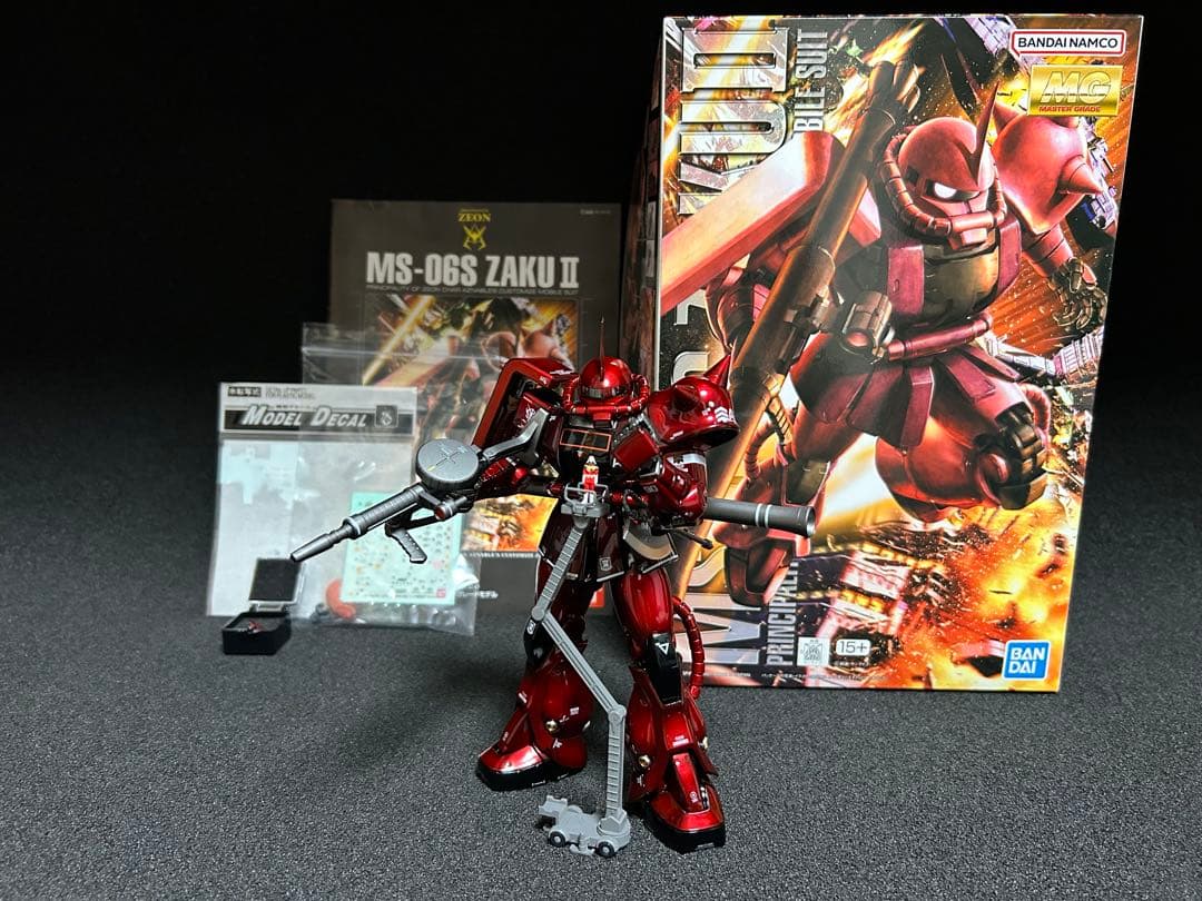 MGシャア専用ザク　キャンディーグラデーション全塗装済み完成品