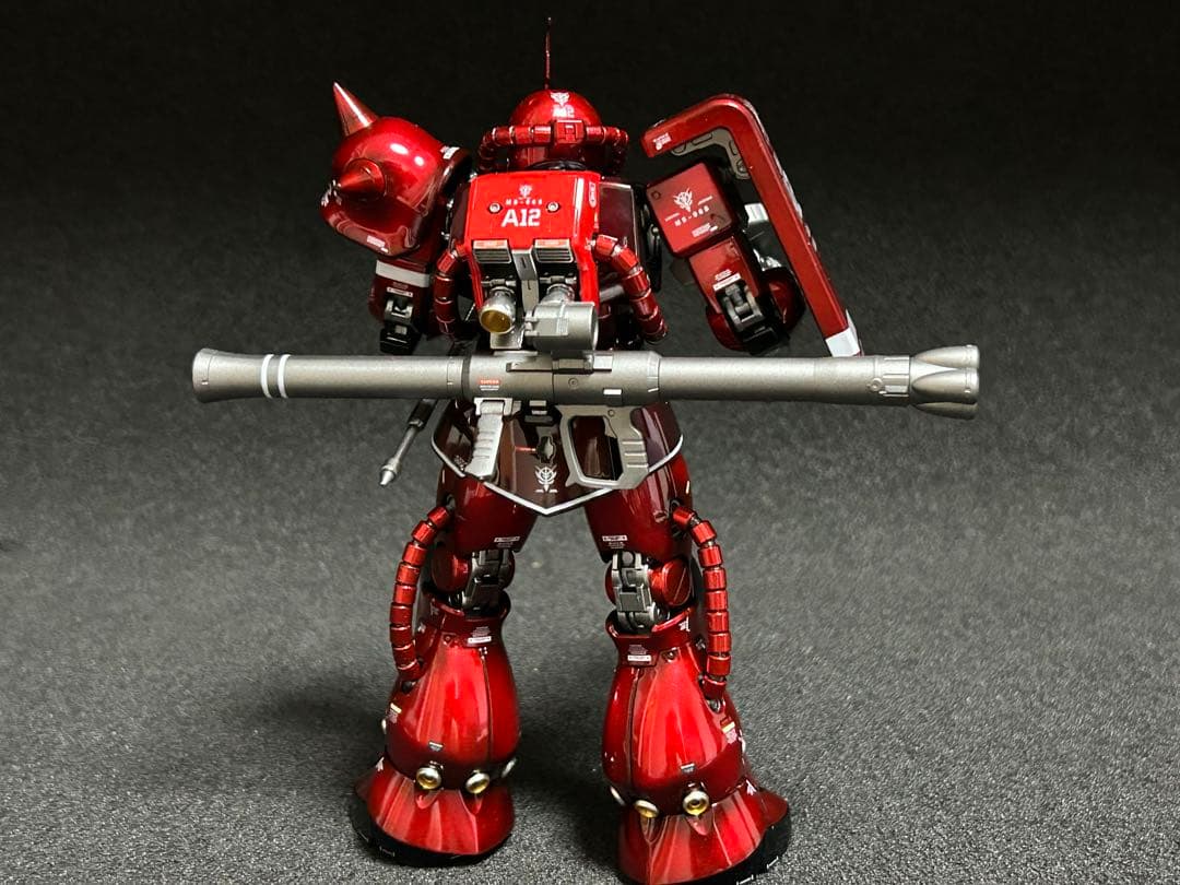 MGシャア専用ザク　キャンディーグラデーション全塗装済み完成品