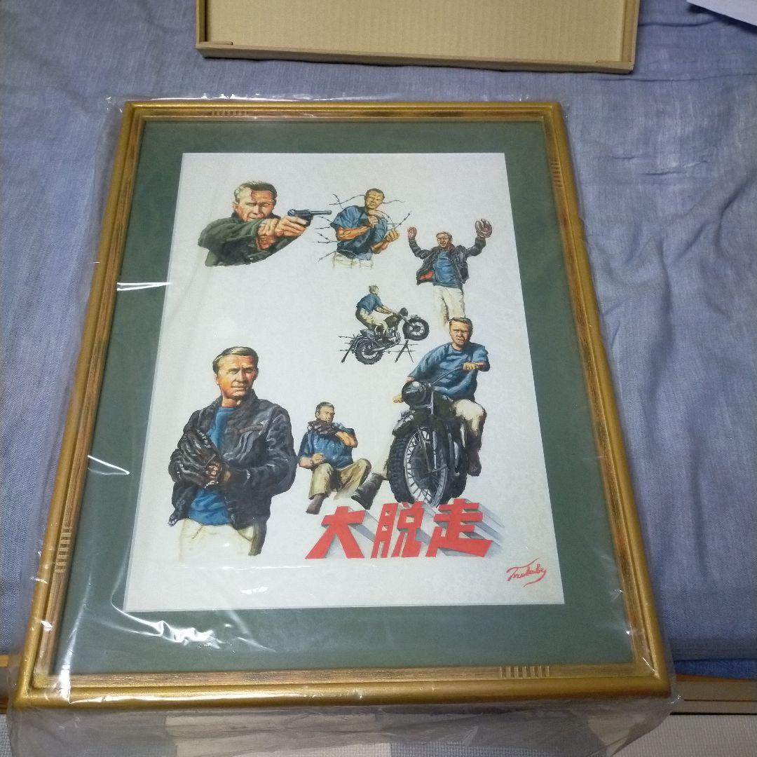 スティーブ・マックイーン 大脱走 イラスト原画 １点物