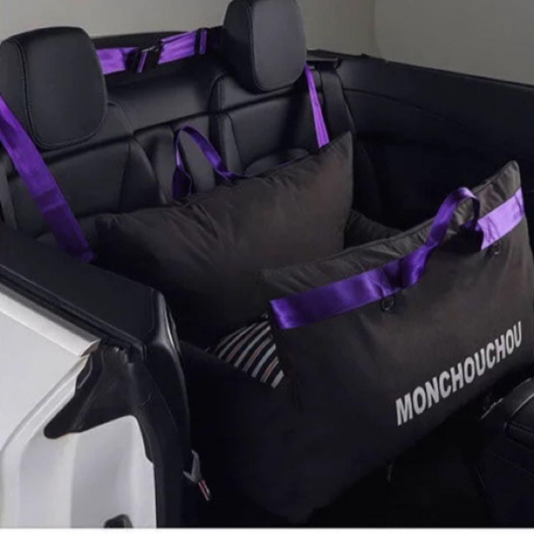 ペットカーシート ペットドライブボックス ペットキャリー犬用カーシートSサイズ黒