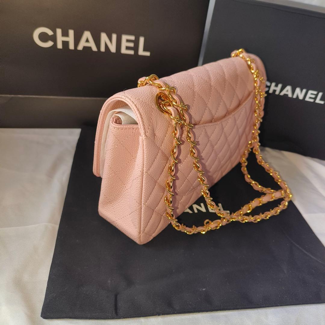 【実写画像】 ピンク キルティングショルダーバッグ