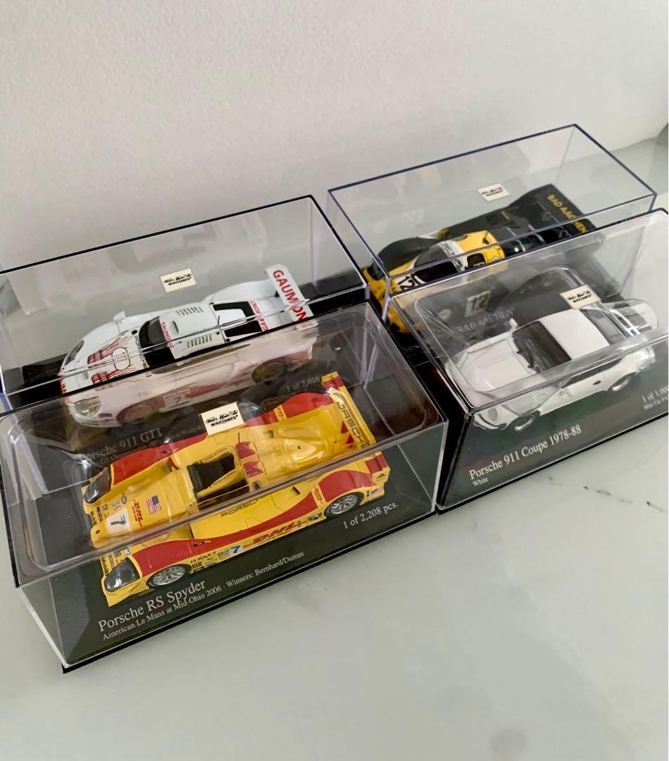 Porsche 4台　RS Spyder 911 Coupe GT1 など