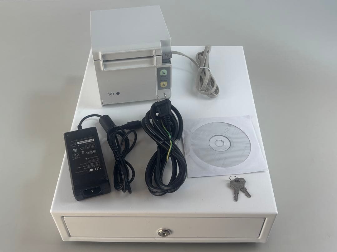 RP-D10 サーマルプリンター ホワイト　ドロア付き