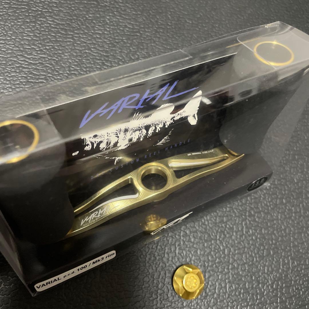 バリアルハンドル100 VARIAL Mk-3 Rim GOLD シマノ左