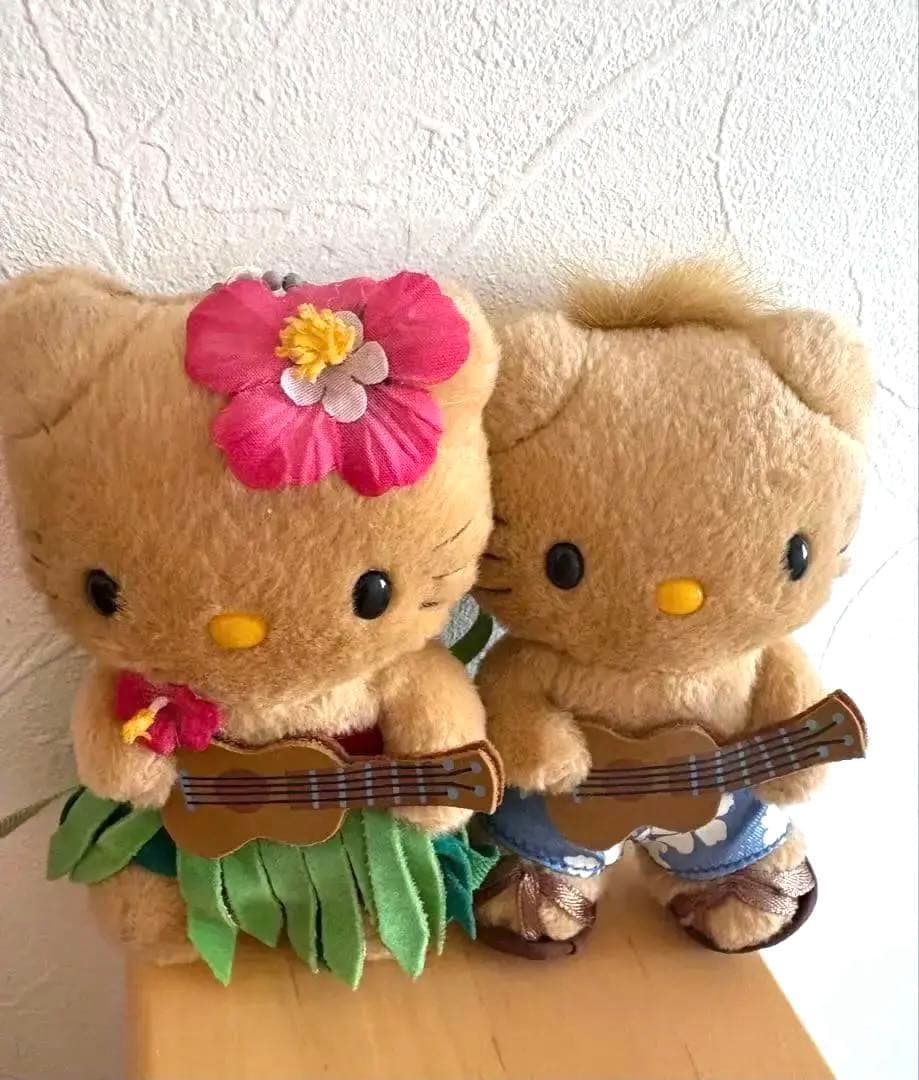 【超レア】日焼けキティ&ダニエル フラダンス ぬいぐるみ 新品