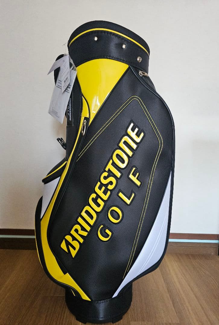 BRIDGESTONE ゴルフ キャディバッグ 黒/黄/白