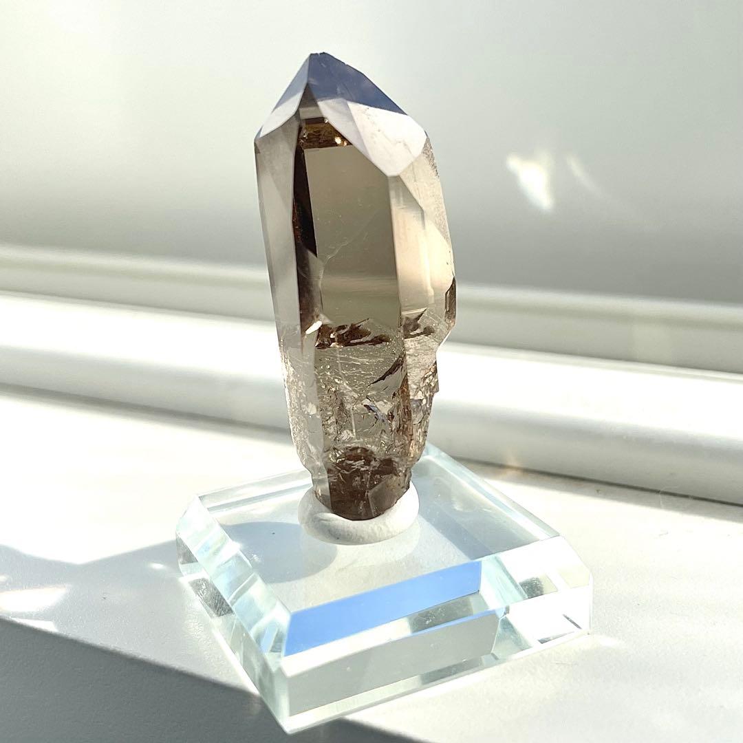 スイスTiefen Glacier アルパインスモーキークォーツ 鉱物標本