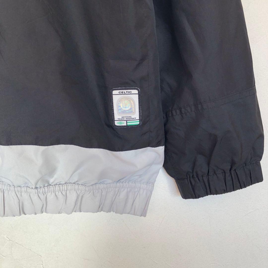 UMBRO　y2k　セルティック　ロゴ刺繍　ハーフジップ　ナイロンジャケット