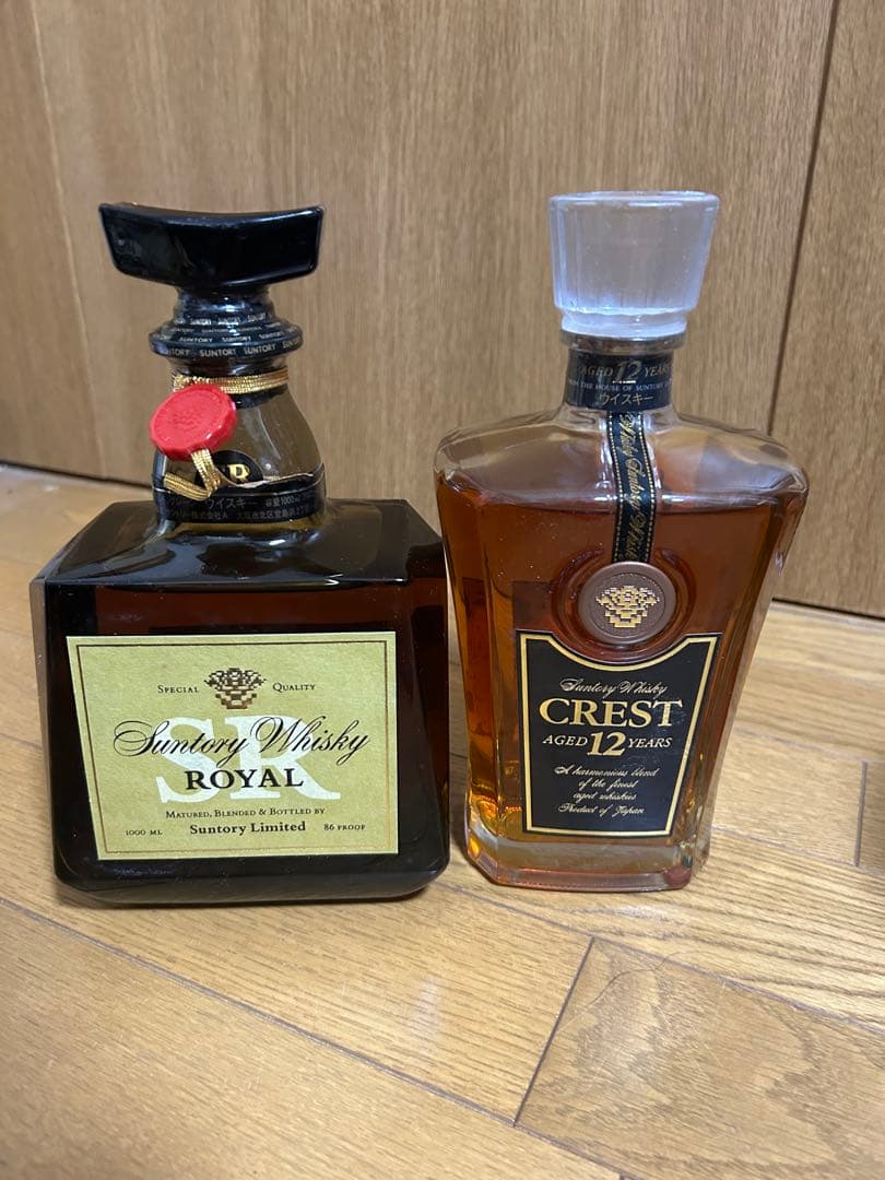 サントリー ロイヤル & クレスト 12年 セット 1000ml ギフトボックス