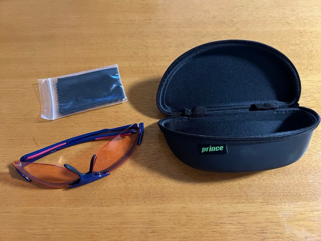 プリンス テニス ライトピンクレンズ偏光サングラス PSU900 ケース付