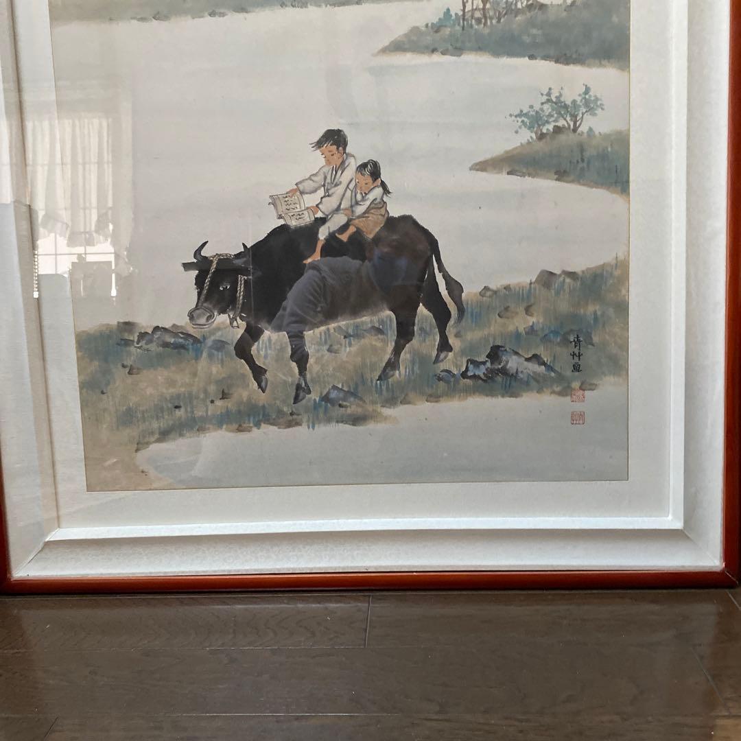 アンティーク　美術品　韓国　絵画