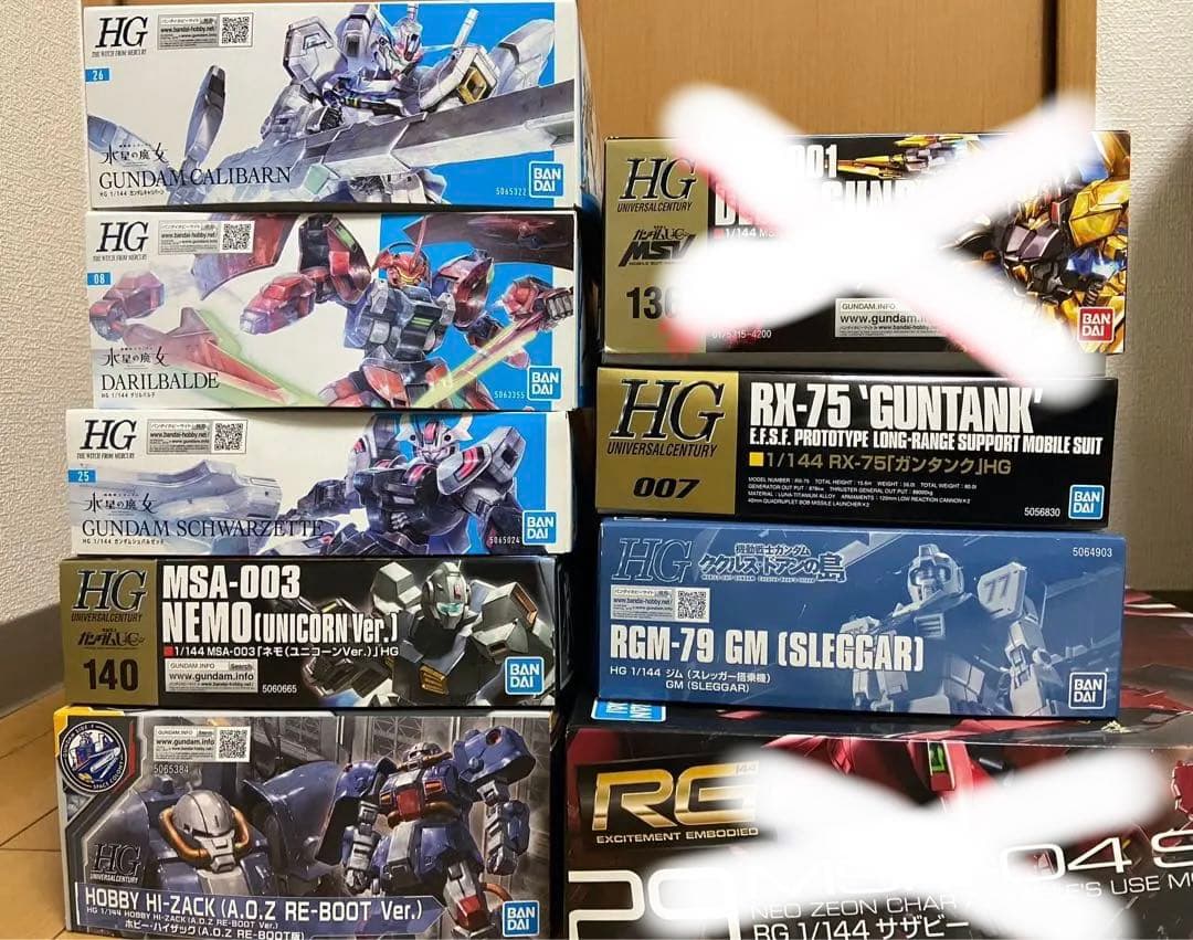 【新品】 HG RG ガンプラ まとめ売り8点 ガンダム プレミアムバンダイ