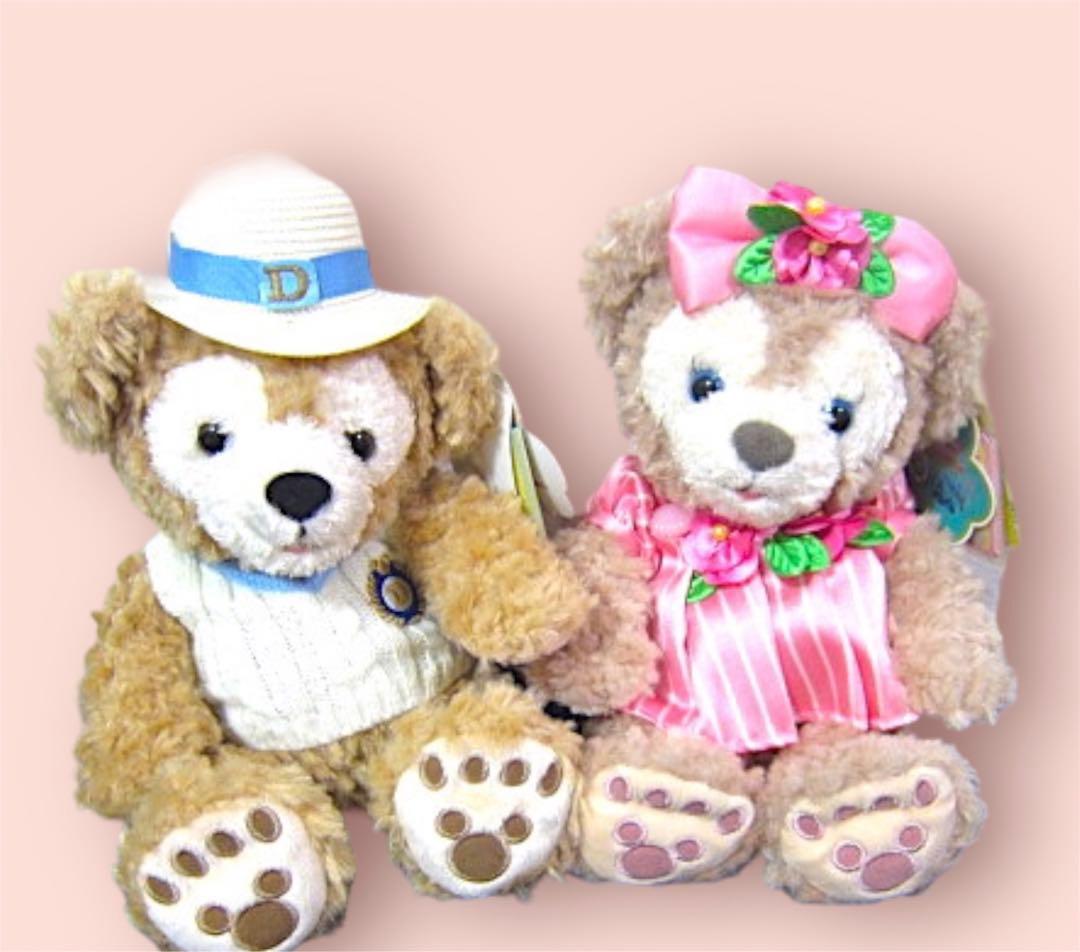 ぬいぐるみ12／TDS ダッフィー＆シェリーメイ　オープンマウス