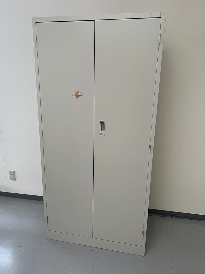 ロングスチール キャビネット グレー