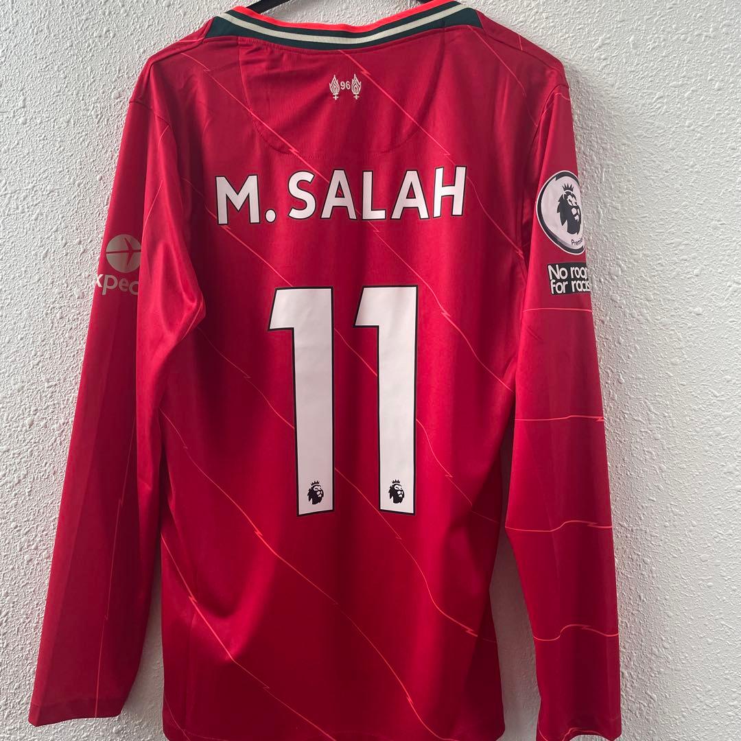 リヴァプール21-22ホームユニフォーム(Lサイズ)モハメド　サラー　長袖