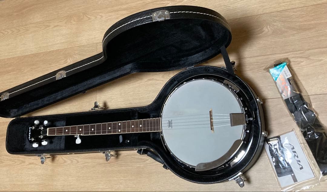 【本日限り！】ARIA SB-10 バンジョーギター 備品　※ハードケース付き