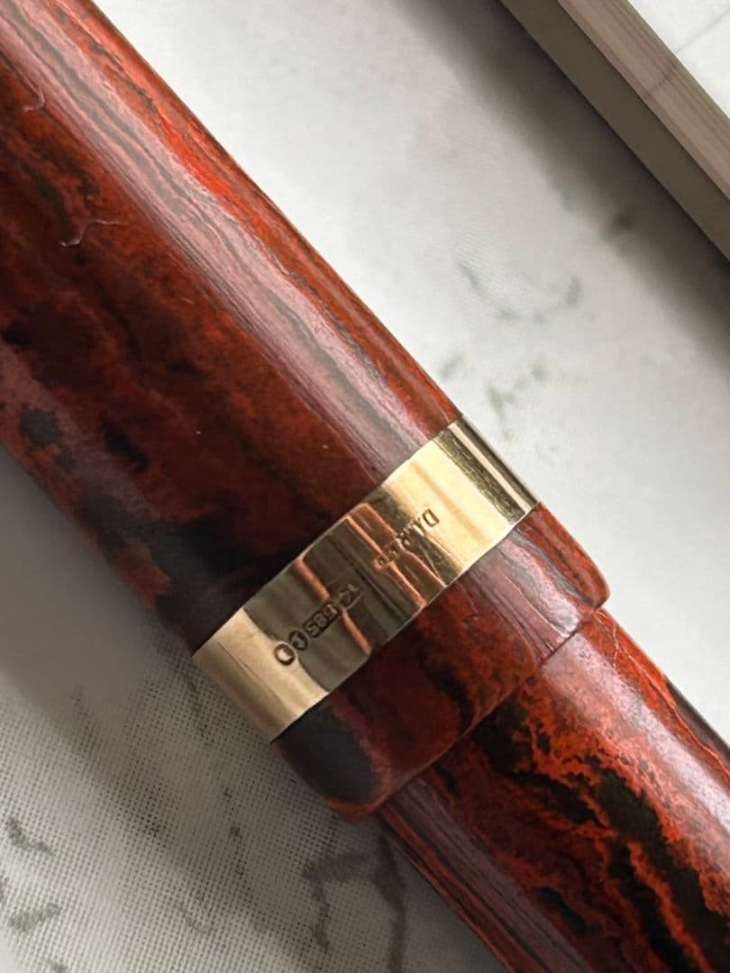 ONOTO オノト万年筆 レッドマーブル　エボナイト 1920年代　美品