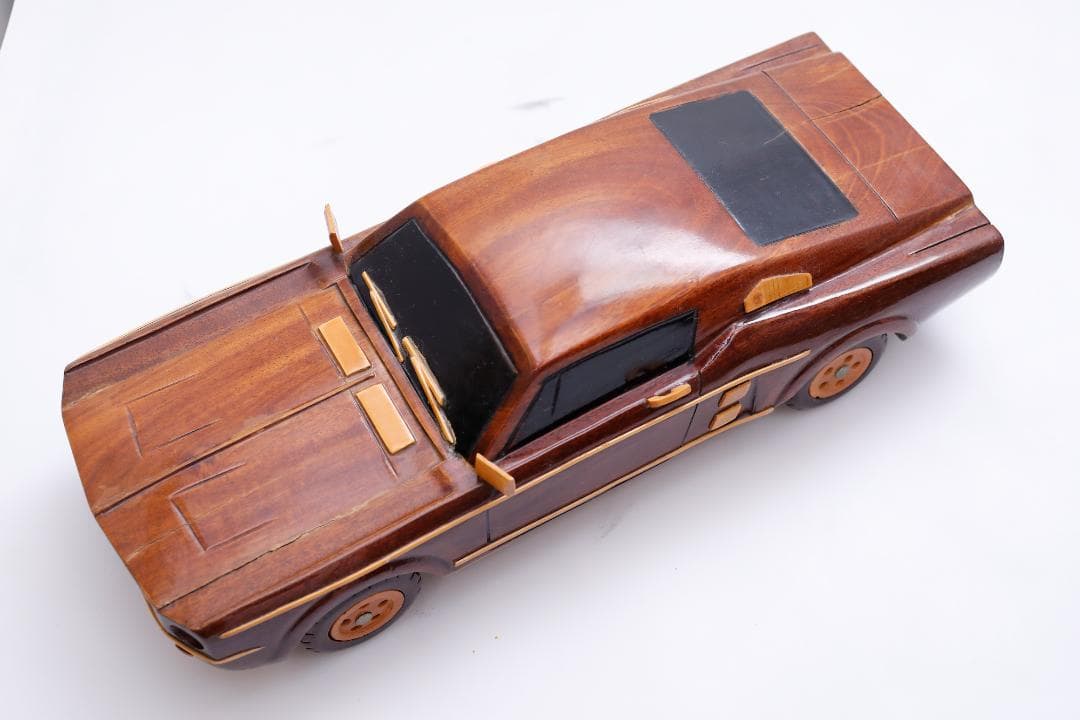 木製モデルカー　1967 フォード マスタング GTA ファストバック